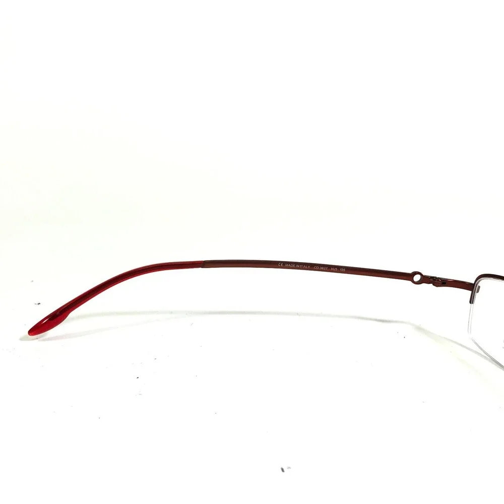 Christian Dior Eyeglasses Frames CD3627 HJ3 Red Rectangular Half Rim 51-17-135